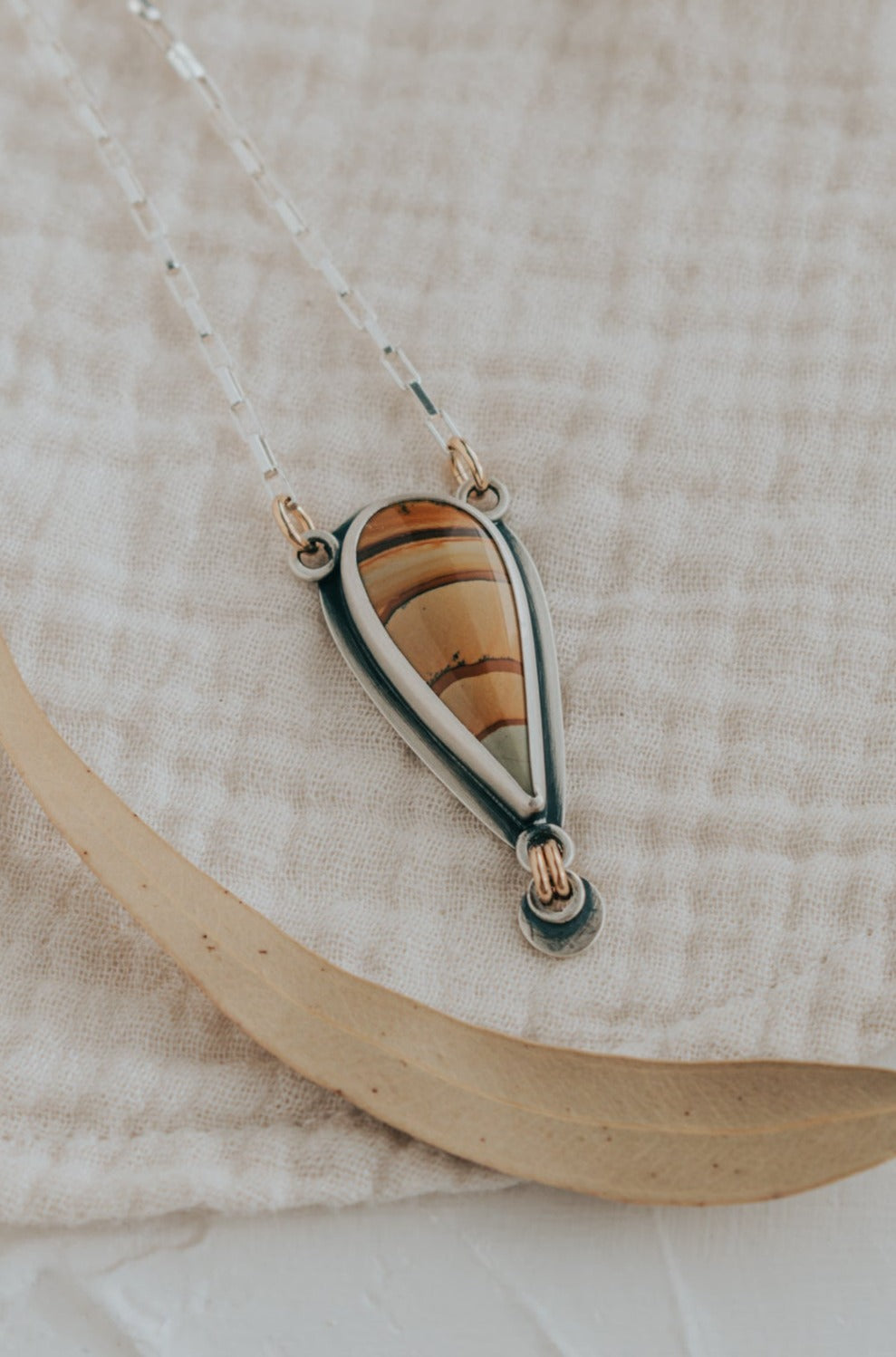 Wild Horse Picture Jasper Dangle Necklace
