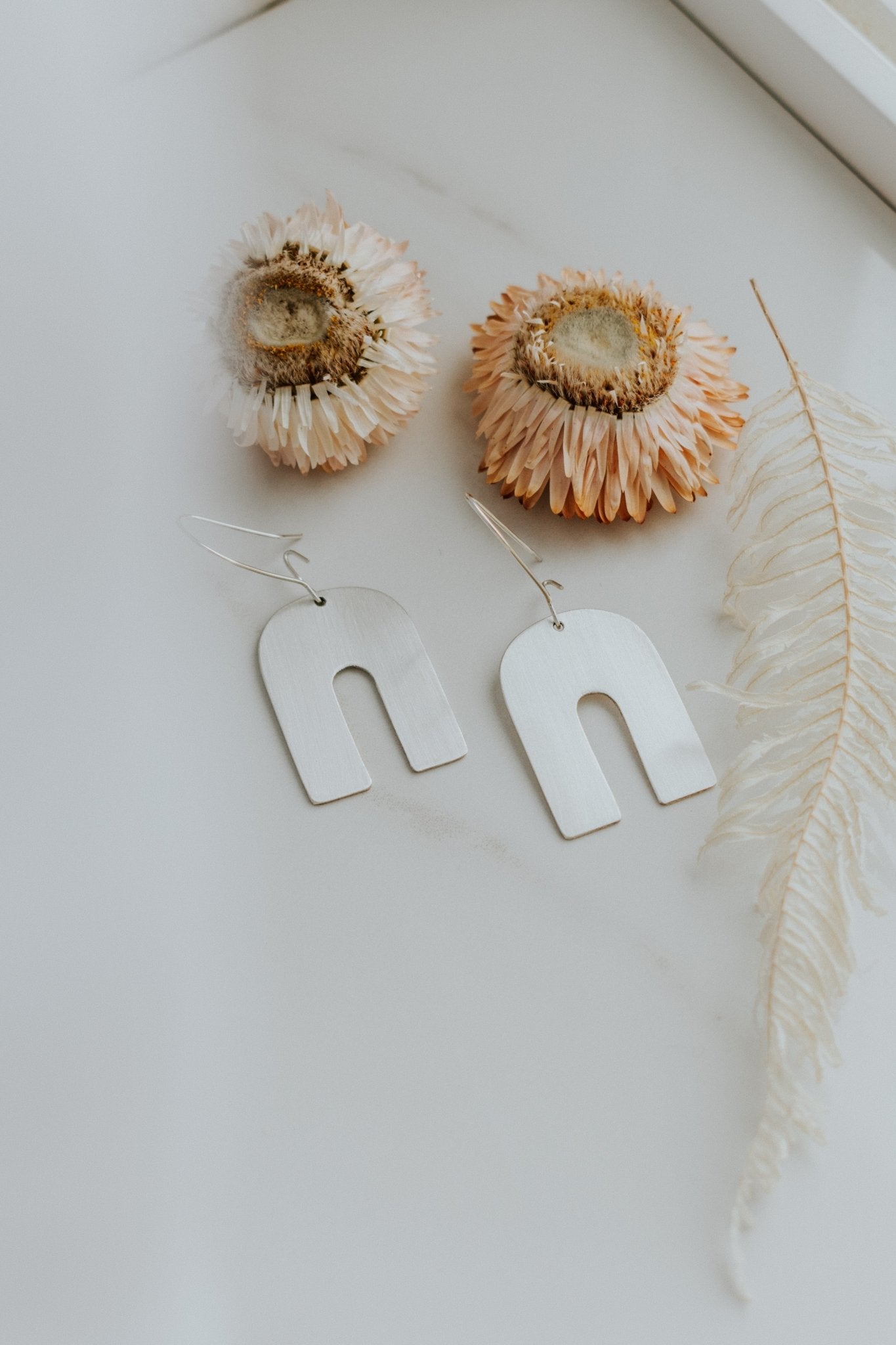 Big Arc Earrings - Third Hand Silversmith handmade jewelry, Bozeman, Montana