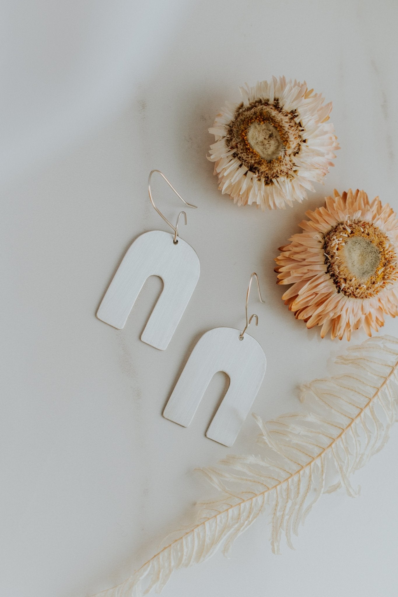 Big Arc Earrings - Third Hand Silversmith handmade jewelry, Bozeman, Montana