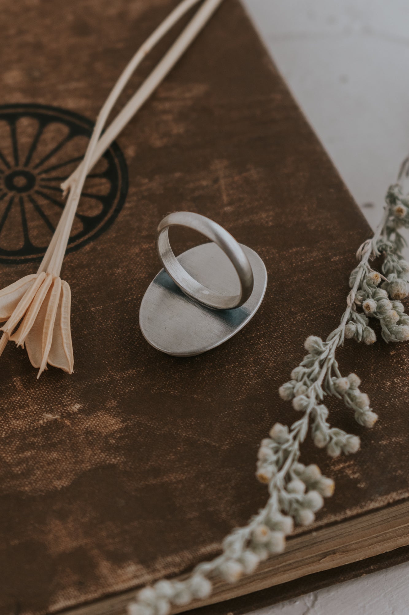 Desert Woman Statement Ring A - Size 7.5 - Third Hand Silversmith LLC handmade jewelry, Bozeman, Montana