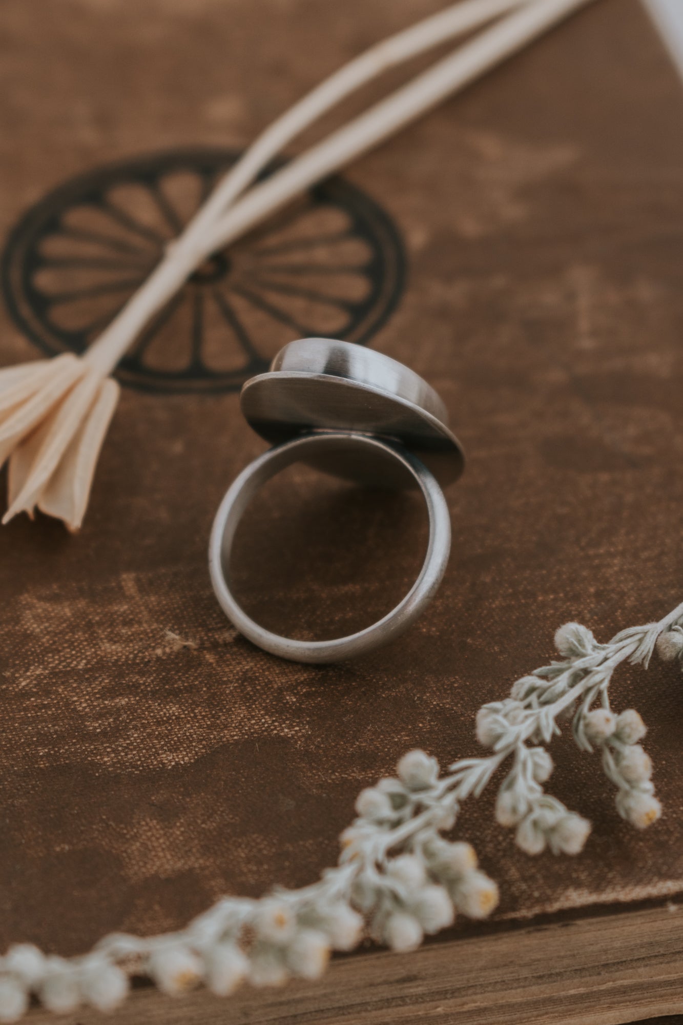 Desert Woman Statement Ring B - Size 9.25 - Third Hand Silversmith LLC handmade jewelry, Bozeman, Montana