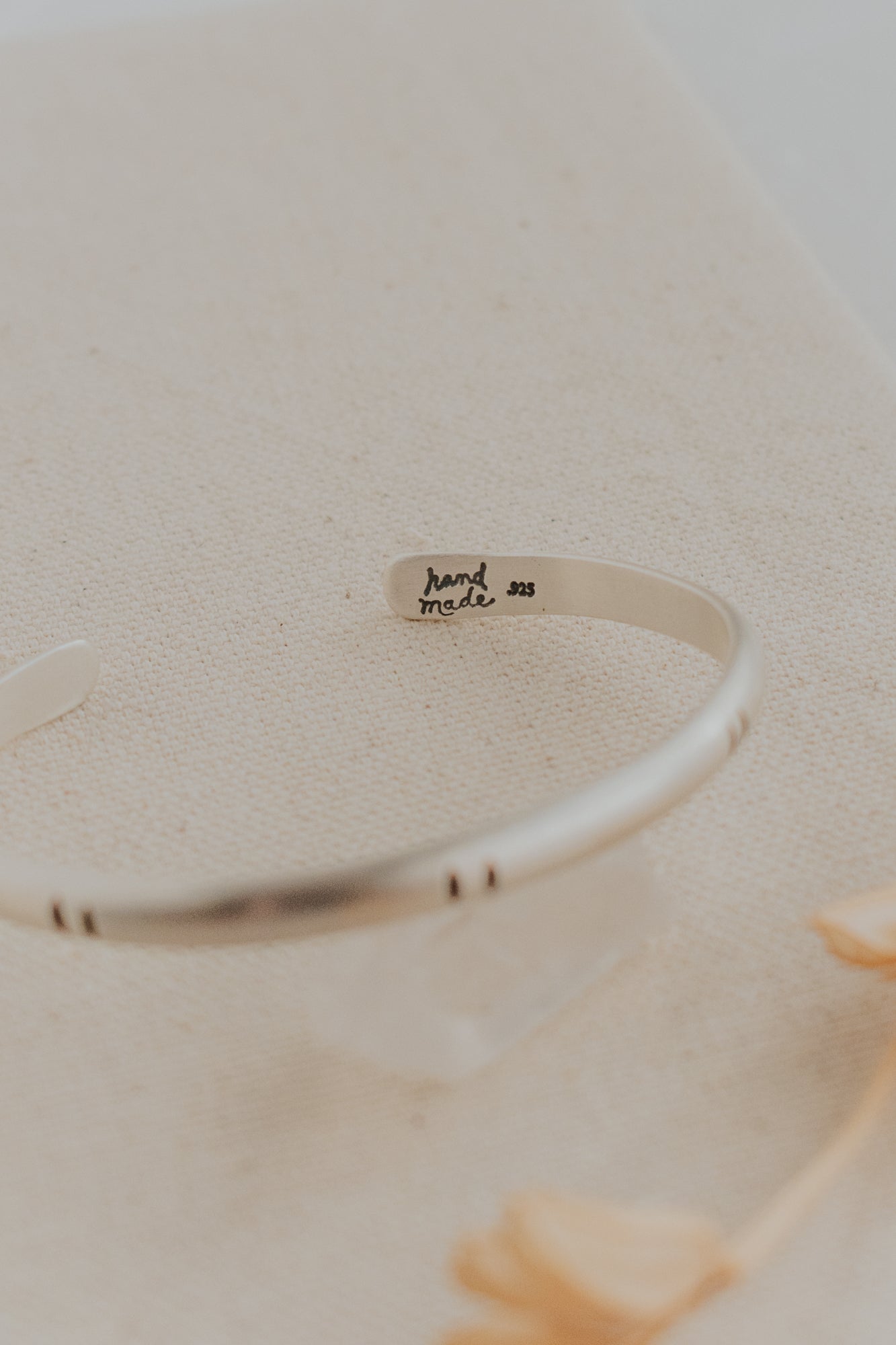 Extra Thick Simple Stamped Cuff Bracelet - Third Hand Silversmith LLC handmade jewelry, Bozeman, Montana
