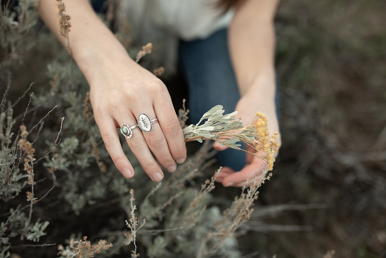 Fern Ring - Third Hand Silversmith handmade jewelry, Bozeman, Montana