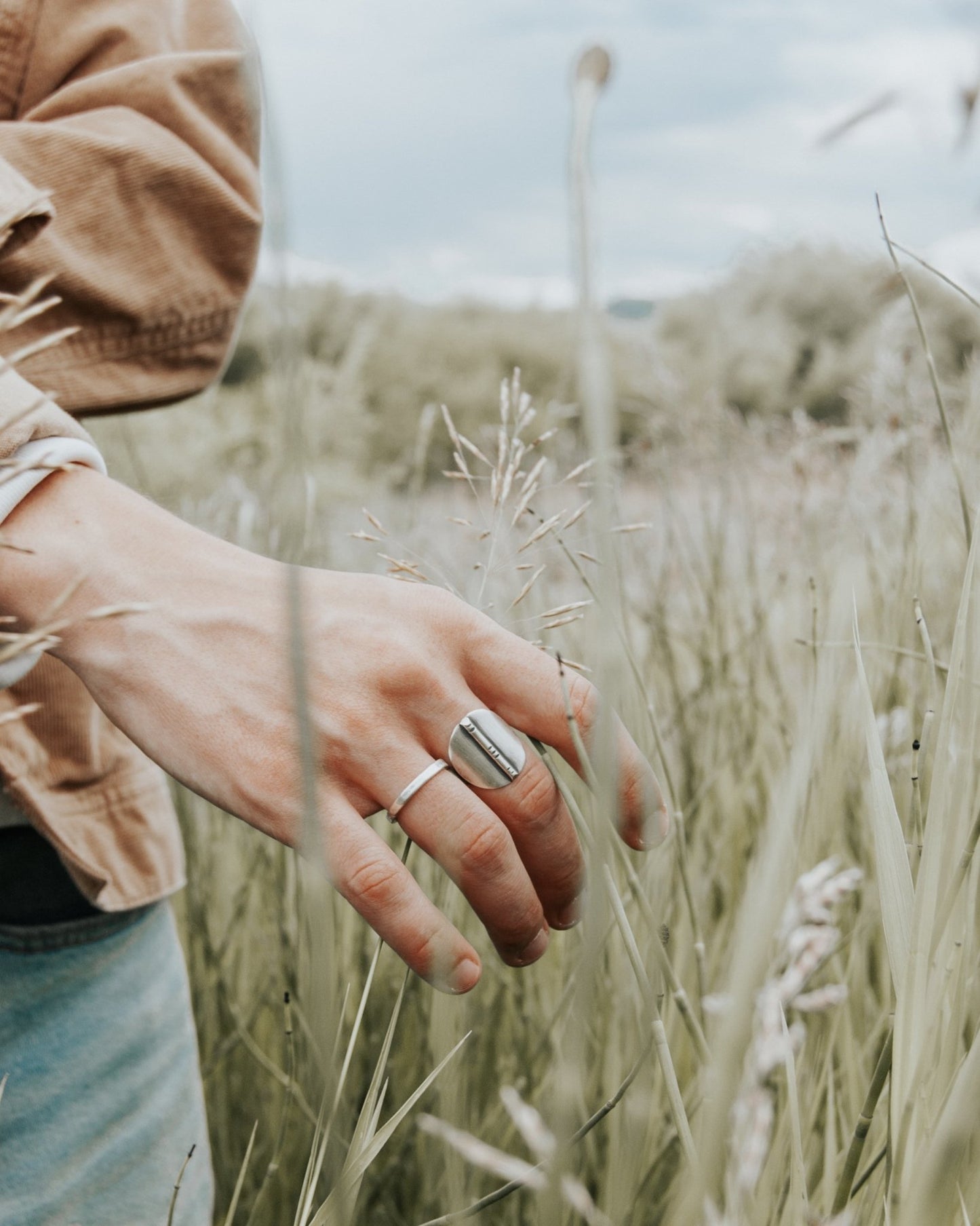 Half Moon Ring - Third Hand Silversmith handmade jewelry, Bozeman, Montana