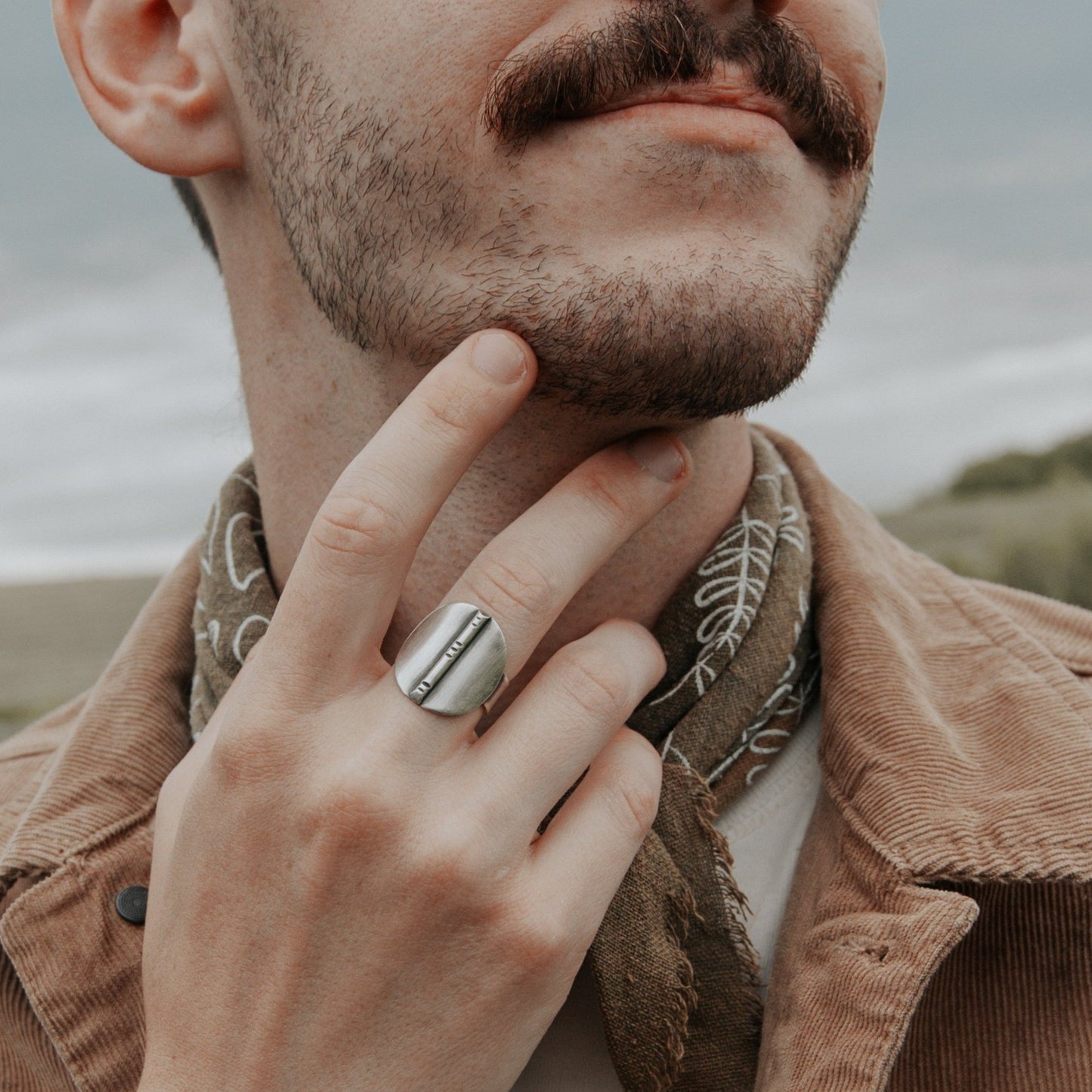 Half Moon Ring - Third Hand Silversmith handmade jewelry, Bozeman, Montana