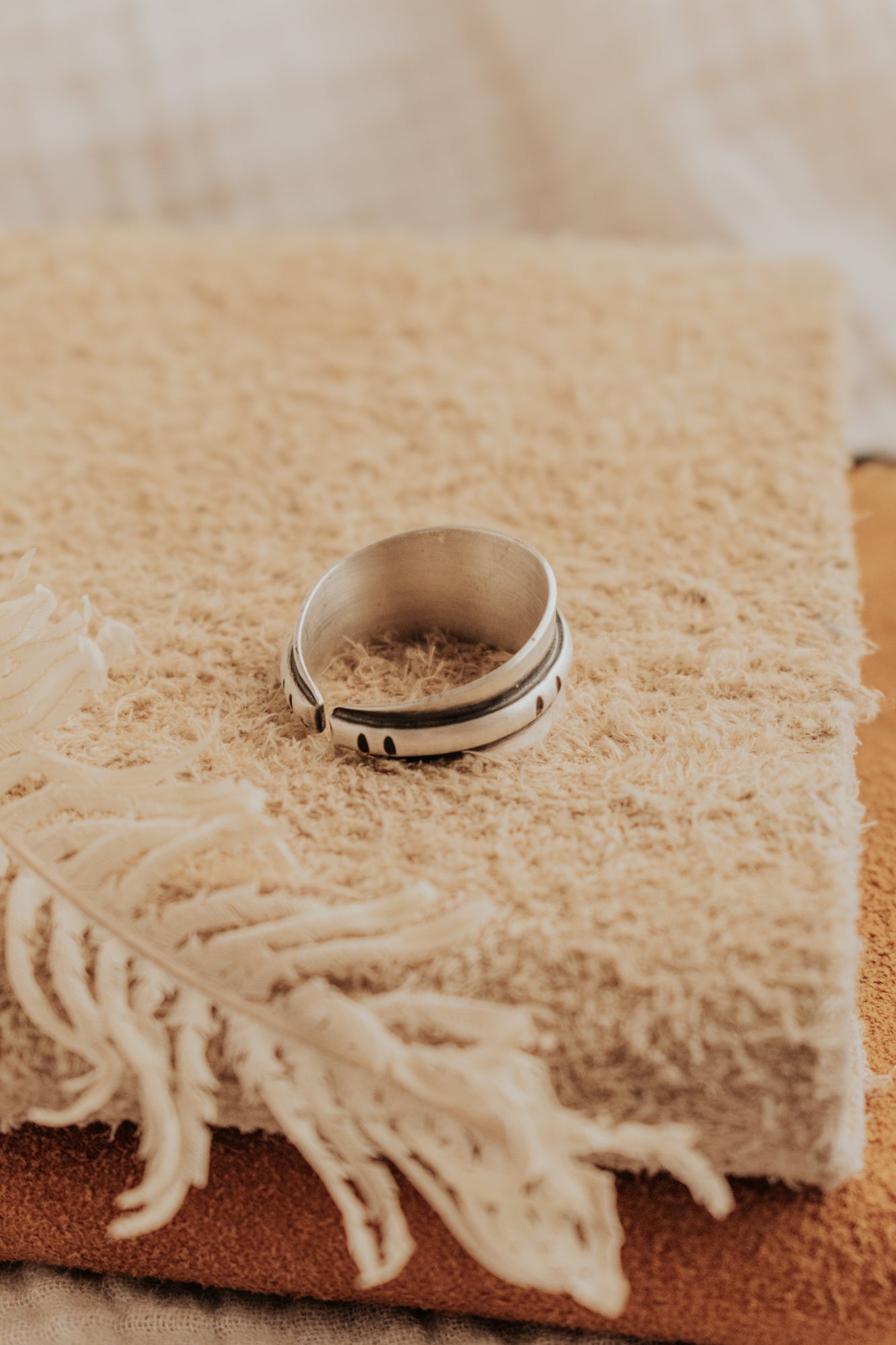 Horizon Ring - Semi Adjustable Band - Third Hand Silversmith LLC handmade jewelry, Bozeman, Montana