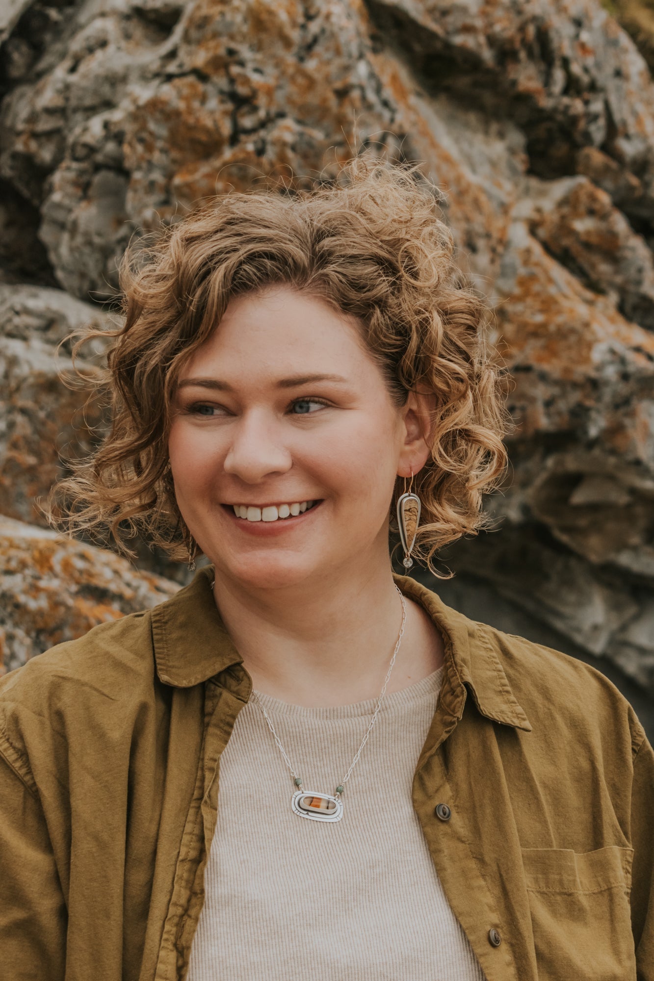 Montana Agate + Turquoise Necklace - Third Hand Silversmith LLC handmade jewelry, Bozeman, Montana