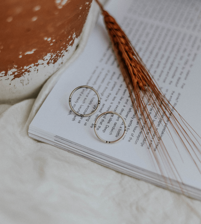 Moonburst Hoop Stud Earrings - Third Hand Silversmith handmade jewelry, Bozeman, Montana