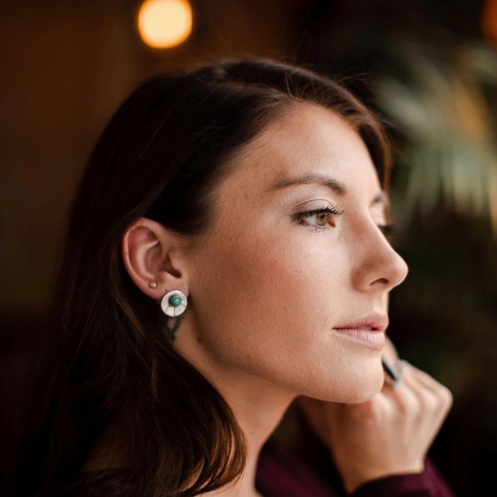 Peace Earrings - Third Hand Silversmith handmade jewelry, Bozeman, Montana