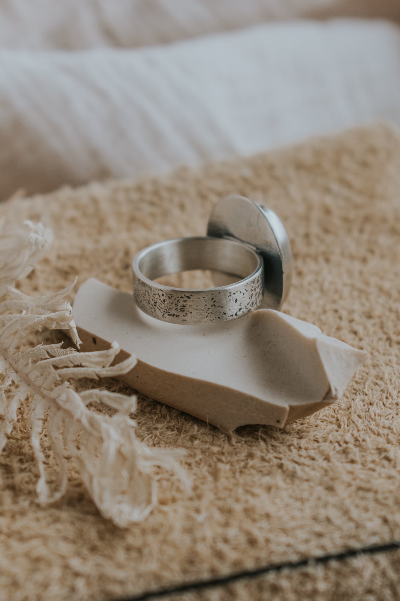 Picture Jasper Waves Statement Ring- Size 10 - Third Hand Silversmith LLC handmade jewelry, Bozeman, Montana