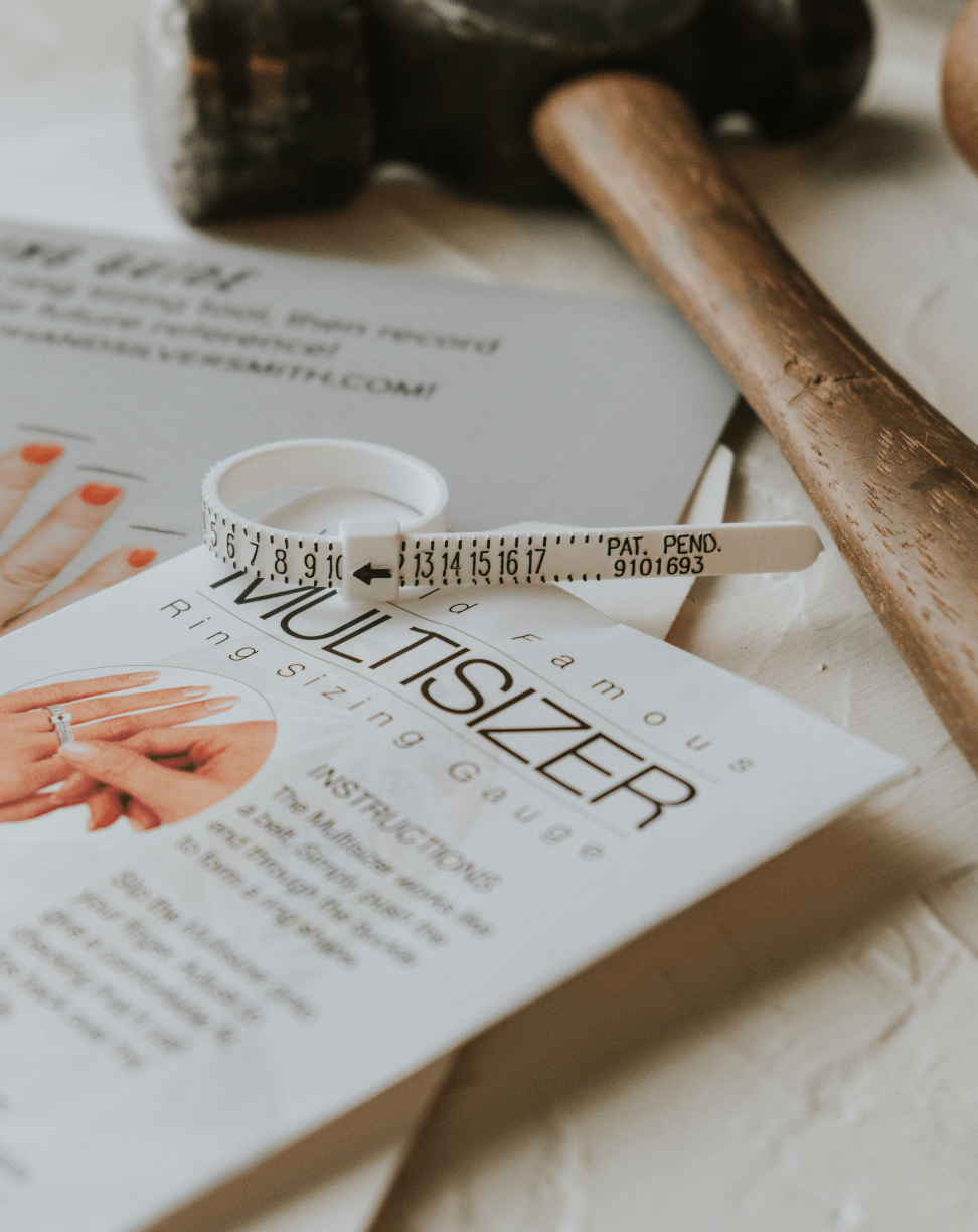 Request a FREE Ring Sizer! - Third Hand Silversmith handmade jewelry, Bozeman, Montana