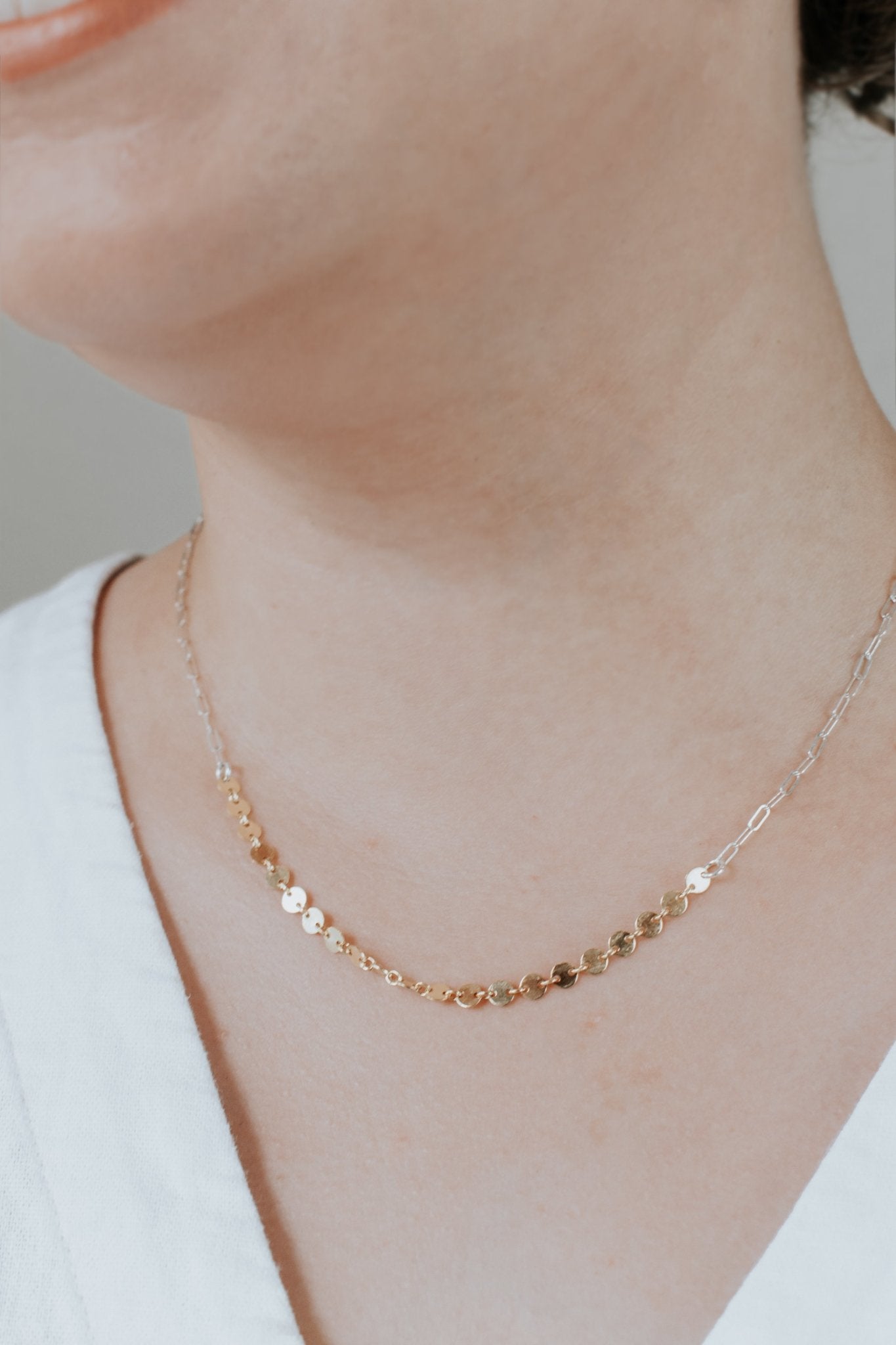 Silver and Gold Constellation Necklace - Third Hand Silversmith handmade jewelry, Bozeman, Montana