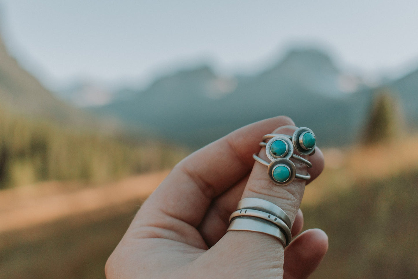 Stone Stacking Ring - Third Hand Silversmith LLC handmade jewelry, Bozeman, Montana