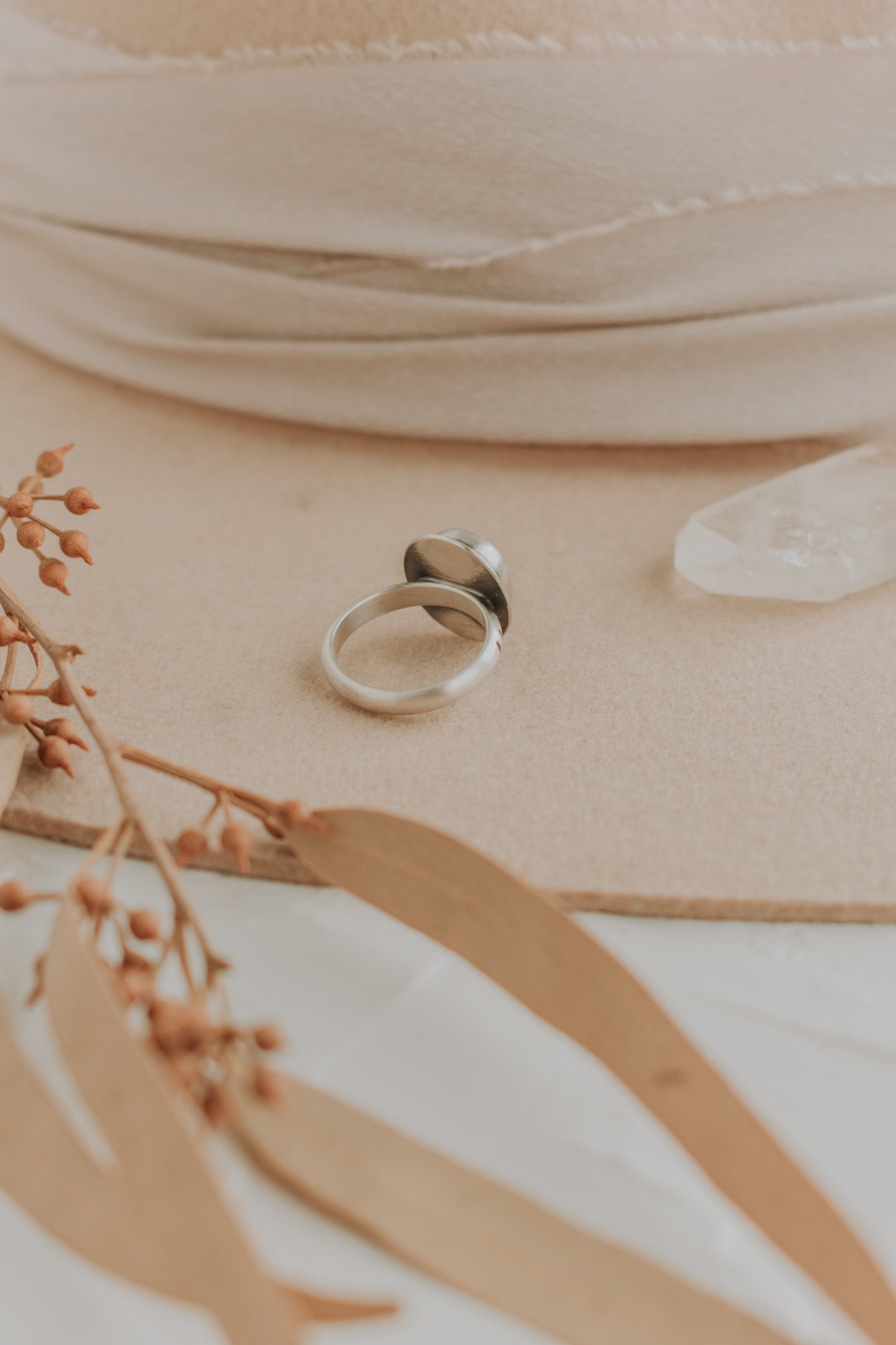 Turquoise Oval Ring - Size 5.75 - Third Hand Silversmith LLC handmade jewelry, Bozeman, Montana