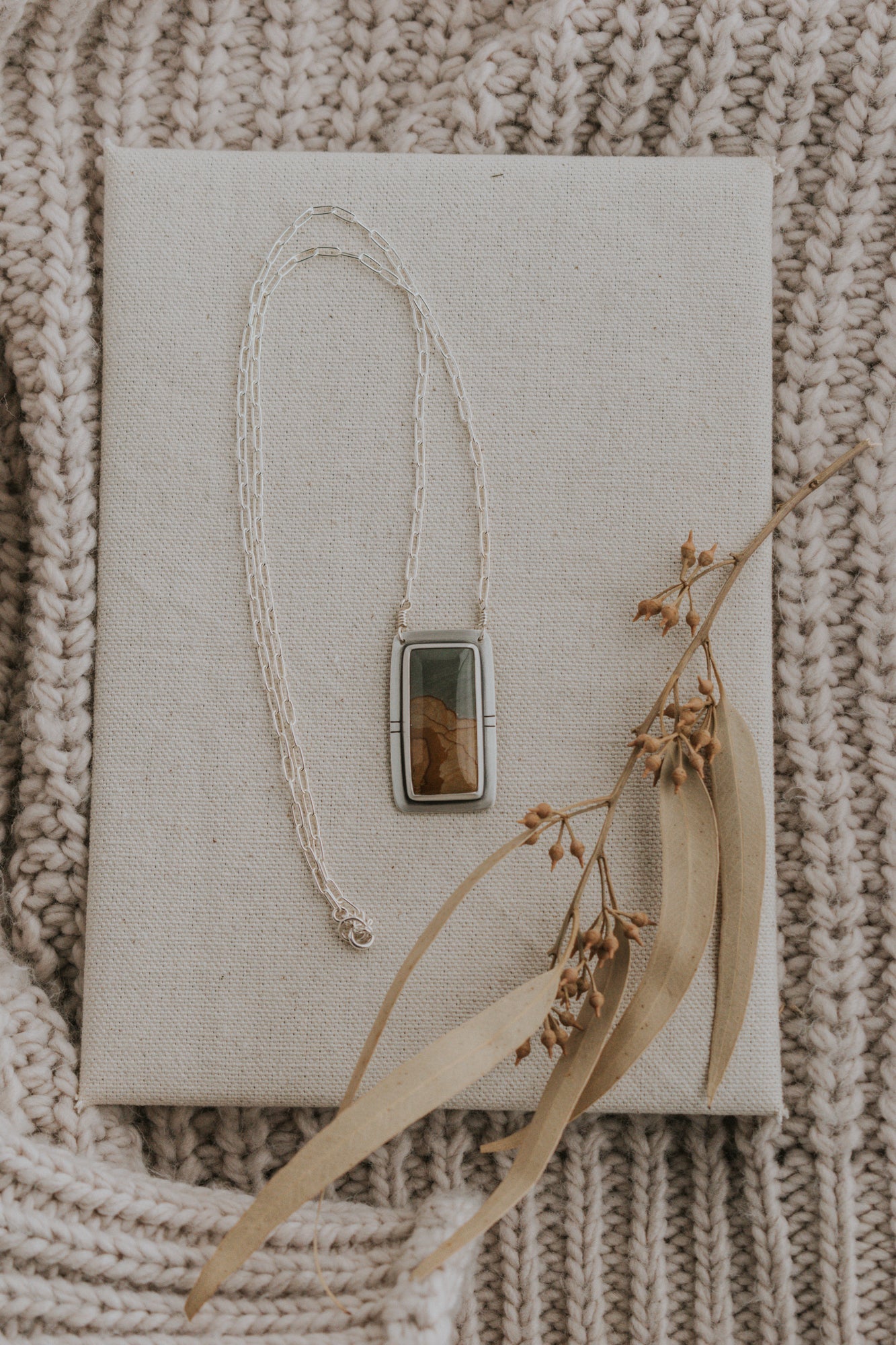 Vertical Secret Portal Necklace - Third Hand Silversmith LLC handmade jewelry, Bozeman, Montana