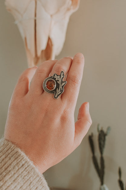 Montana Agate Fall Twig Ring - Size 8