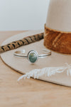 Chrysocolla Statement Cuff Bracelet - Third Hand Silversmith handmade jewelry, Bozeman, Montana