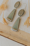 Imperial Jasper and Fern Statement Earrings - Third Hand Silversmith handmade jewelry, Bozeman, Montana