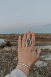 Large Picture Jasper Statement Ring - Size 8.75 - Third Hand Silversmith handmade jewelry, Bozeman, Montana