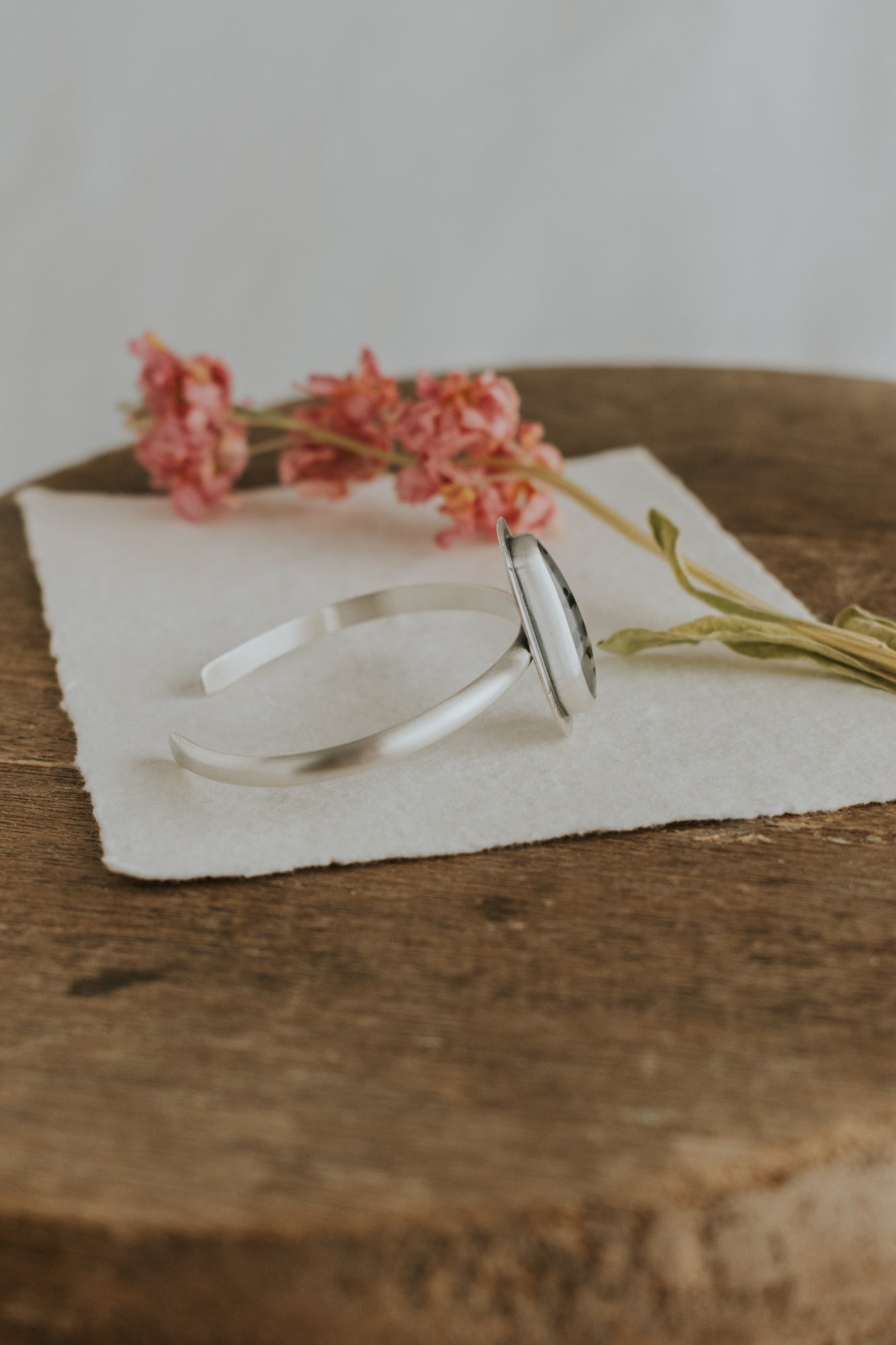 Montana Agate Cuff Bracelet - Third Hand Silversmith LLC handmade jewelry, Bozeman, Montana