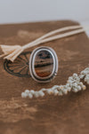 Montana Agate Statement Ring - Size 6.75 - Third Hand Silversmith LLC handmade jewelry, Bozeman, Montana