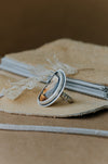 Montana Agate Statement Ring - Size 7.75 - Third Hand Silversmith handmade jewelry, Bozeman, Montana