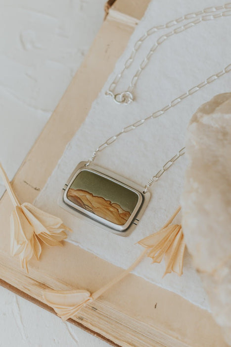Picture Jasper Necklace - Third Hand Silversmith handmade jewelry, Bozeman, Montana