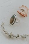 Picture Jasper Statement Ring - Size 8 - Third Hand Silversmith handmade jewelry, Bozeman, Montana