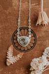 Rutilated Quartz Necklace - Third Hand Silversmith handmade jewelry, Bozeman, Montana