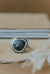 Rutilated Quartz Ring - Size 6.5 - Third Hand Silversmith handmade jewelry, Bozeman, Montana