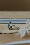 Rutilated Quartz Ring - Size 6.5 - Third Hand Silversmith handmade jewelry, Bozeman, Montana