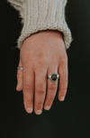 Rutilated Quartz Ring - Size 6.5 - Third Hand Silversmith handmade jewelry, Bozeman, Montana