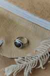 Rutilated Quartz Ring - Size 6.5 - Third Hand Silversmith handmade jewelry, Bozeman, Montana