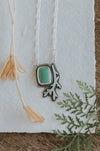 Sagebrush Necklace with Variscite - Third Hand Silversmith LLC handmade jewelry, Bozeman, Montana