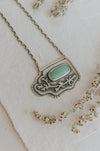 Sagebrush Statement Necklace with Variscite - Third Hand Silversmith handmade jewelry, Bozeman, Montana