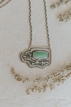 Sagebrush Statement Necklace with Variscite - Third Hand Silversmith handmade jewelry, Bozeman, Montana