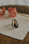 Simple Montana Agate Ring B - Size 6.5 - Third Hand Silversmith LLC handmade jewelry, Bozeman, Montana