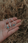 Trapeze Earrings - Third Hand Silversmith LLC handmade jewelry, Bozeman, Montana